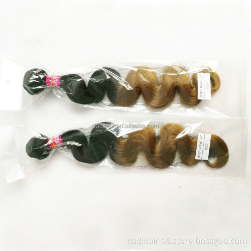 body wave synthetic hair,wholesale exactly two tone colored diana heat resistant synthetic hair bulk for black woman